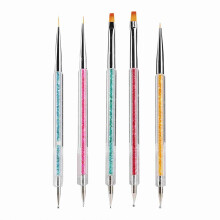 5x Nagelkunst-Pinsel Set für Maniküre & Malerei
