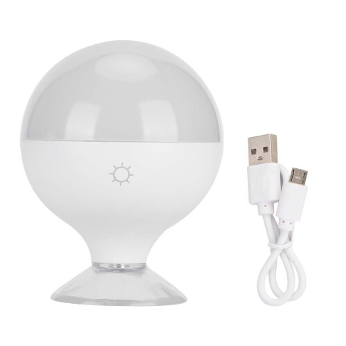 (White) Oplaadbare LED Make-up Lamp Kleurwit Zuignap