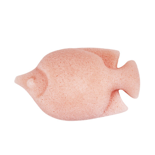 Fischförmiger natürlicher Gesichtskörperpflege-Schwamm (rosa)