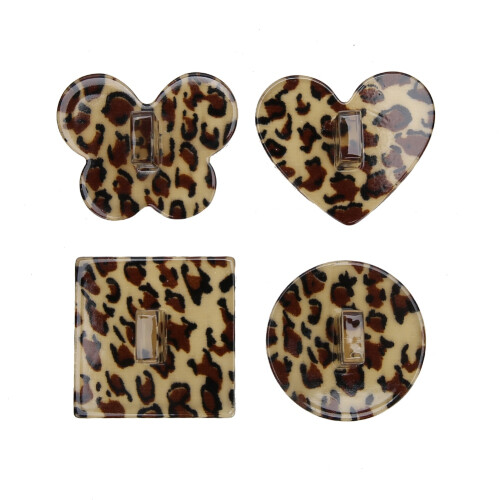 (Leopard Base) Nail-Art-Präsentationsständer, Acryl-Kristallbasis