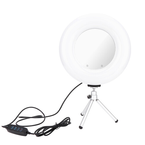 Dimmbares LED-Ringlicht mit Ständer für Video Live 2