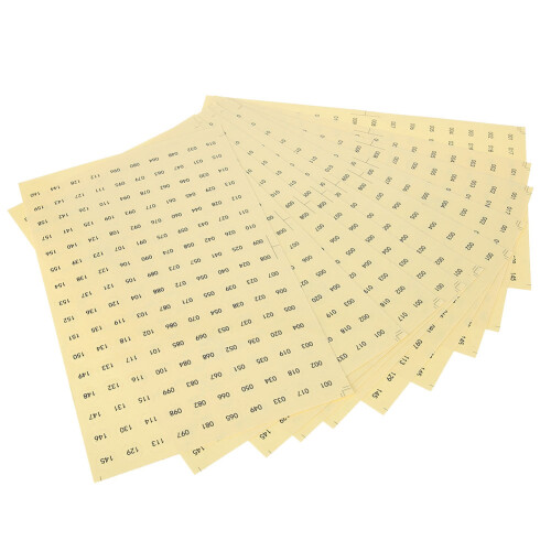 Waterdichte zelfklevende ronde nummer label 1