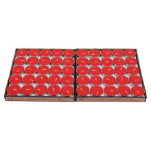 (Red) 100pcs Aromatherapy Candles White Decoration