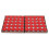 (Red) 100pcs Aromatherapy Candles White Decoration 1