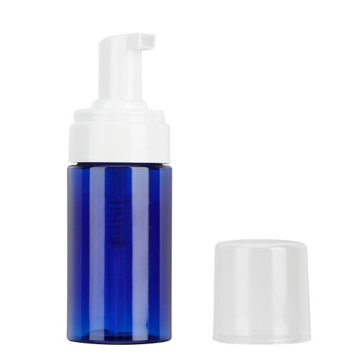Portable Mousse Foaming Refillable Travel Dispenser Blue 2