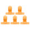 5pcs C-Curve Nail Clips Multifunctional Plastic Orange 1