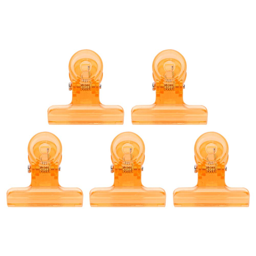 5pcs C Curve Nail Clips Multifunctional Plastic Orange