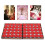 (Red) 100pcs Aromatherapy Candles White Decoration 5