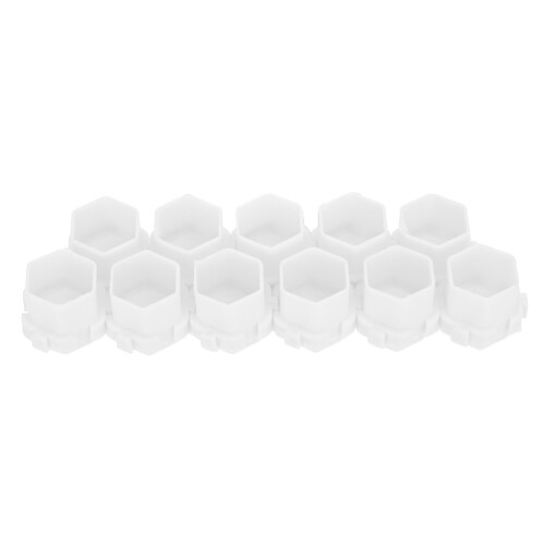 200x Tattoo inktbekers wit 1