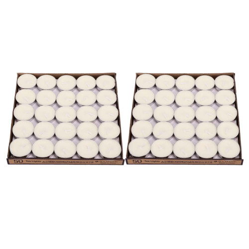 (White) 100pcs Aromatherapy Candles White Decoration 2