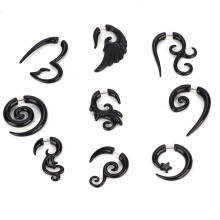 9pcs Acrylic Punk Earrings Studs Set