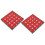 (Red) 100pcs Aromatherapy Candles White Decoration 4