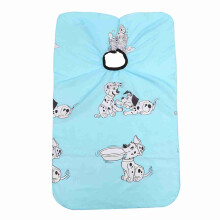 Kinderschneidkappe mit Cartoon-Motiv, blau, zum Färben und Schneiden