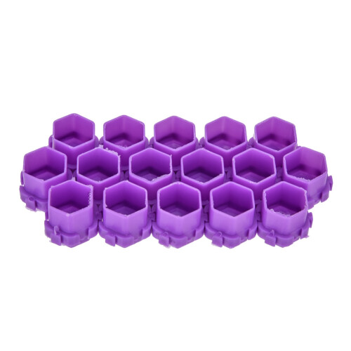 200x Tattoo inktbekers paars 2