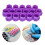 200x Tattoo inktbekers paars 5