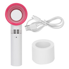 Ventola USB ricaricabile senza lame per ciglia, bianca