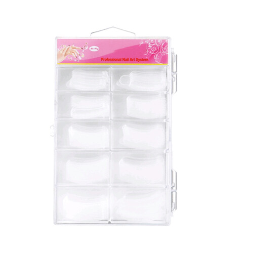 100pcs Transparent Nail Form Gel Mold Tips DIY Manicure Tool