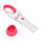 (Red White) Draagbare USB wimperventilator droger rood/wit 3