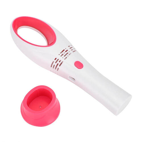(Red White) Draagbare USB wimperventilator droger rood/wit 2