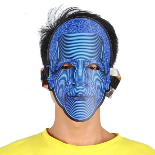 Voice Control LED Mask Cosplay Halloween 2