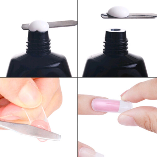 100pcs Transparent Nail Form Gel Mold Tips DIY Manicure Tool 2