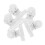 5x C-vormige nagelklemmen, transparant plastic 2
