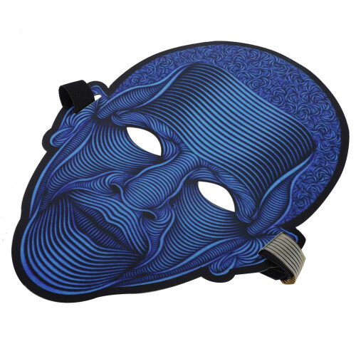 Voice Control LED Mask Cosplay Halloween 1