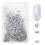 1440pz Strass Vetro Multicolore Nail Art Argento 1