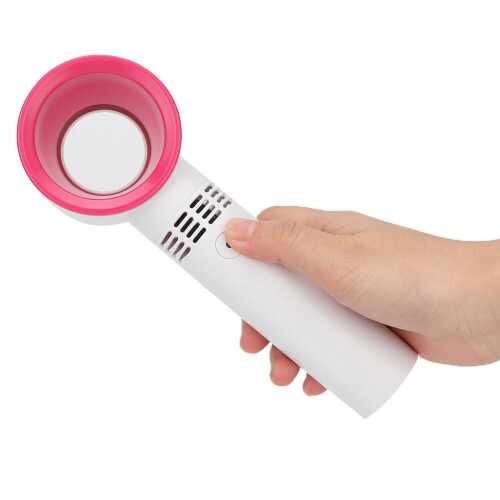 Ventola USB ricaricabile senza lame per ciglia, bianca 2
