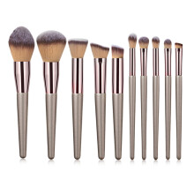 10-delig Champagne Gouden Make-up Kwasten Set