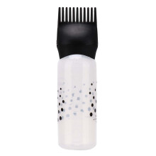 Haarfarbe-Flasche 170ml mit Kamm, Schwarz