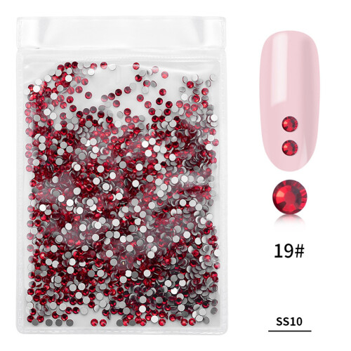 1440 Stk/Beutel Glaskristalle Nagelkunst (Rot)