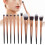 (Gradient Rose Gold) 10 stuks make-up kwasten set 3