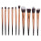 (Gradient Rose Gold) 10 stuks make-up kwasten set 2