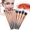 (Gradient Rose Gold) 10 stuks make-up kwasten set 4