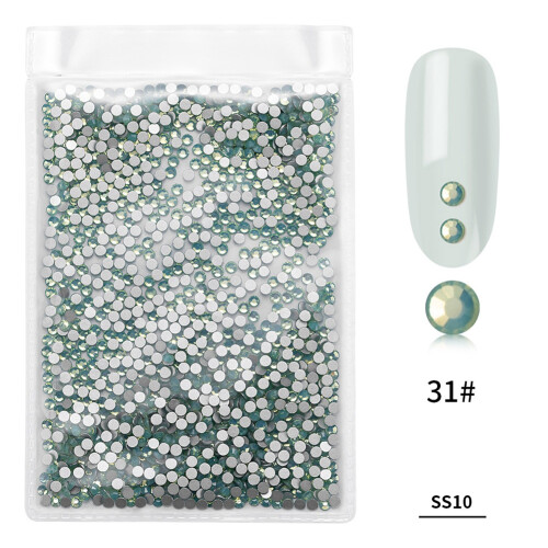 1440Stk Glitter Nagelstrass Groen