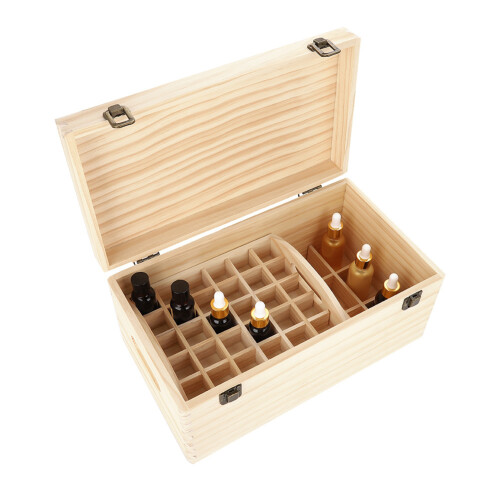 Double Layer Wooden Essential Oil Storage Box