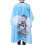 Grembiule Barbiere Antistatico Blu 160x140cm 2