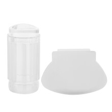 Transparent Silicone Nail Polish Seal Head Stamper Scraper Tool