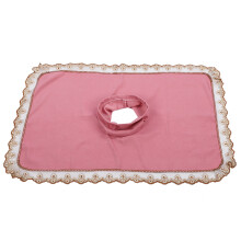 (Pink) Spa-Massage-Tischkopf-Abdeckung Grau