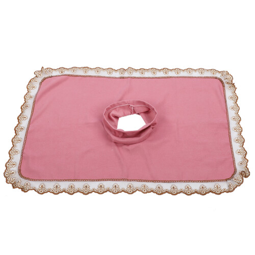 (Pink) Spa-Massage-Tischkopf-Abdeckung Grau