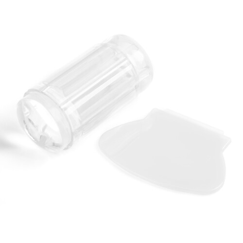 Transparent Silicone Nail Polish Seal Head Stamper Scraper Tool 2