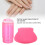 Transparent Silicone Nail Polish Seal Head Stamper Scraper Tool (Red) 4