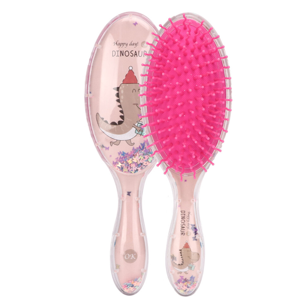 (Orange Base) Cartoon Hair Comb Anti Static Hairstyling Brush(Orange Base)