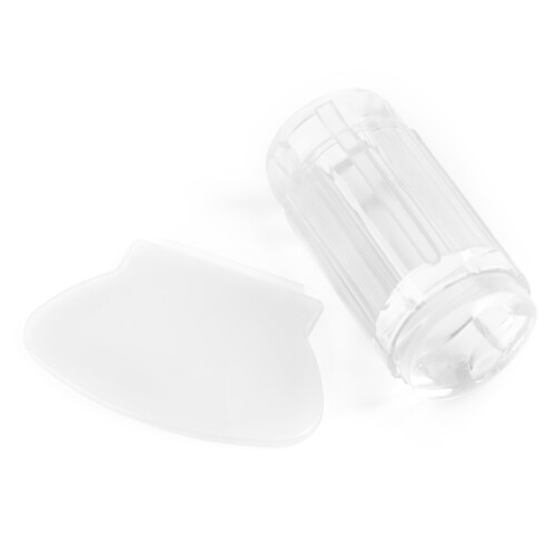 Transparent Silicone Nail Polish Seal Head Stamper Scraper Tool 1