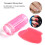 Transparent Silicone Nail Polish Seal Head Stamper Scraper Tool (Red) 5