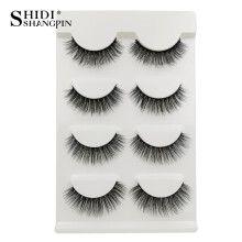Bestauty Anself 4 Paar Fake Wimpern natürlich dick Make-up Streifen