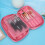 Portable Makeup Brush Container Multi Layers Storage Bag 4