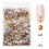 1440Stks Glitterglas Nagelkunst Strass Goud 1