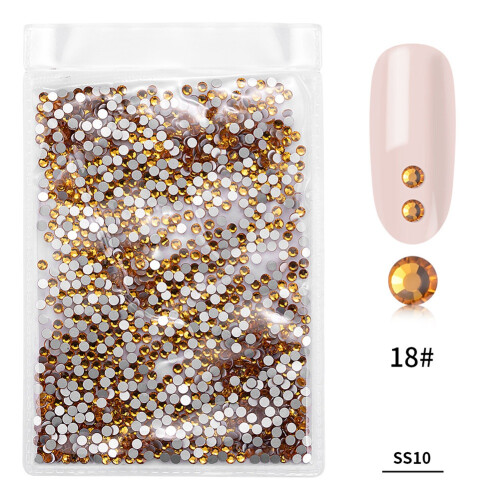 1440Stks Glitterglas Nagelkunst Strass Goud